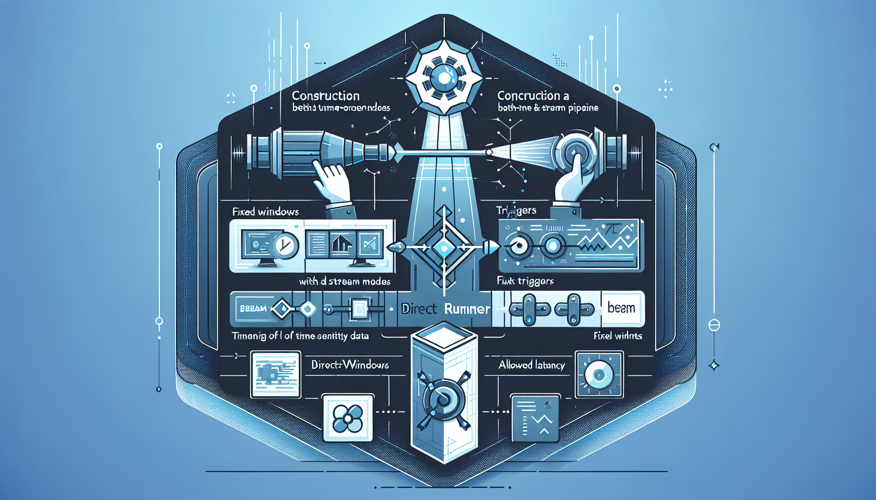 Egyesített Apache Beam adatcsatorna létrehozása: kötegelt és folyamatos feldolgozás eseményidő-ablakozással DirectRunner segítségével